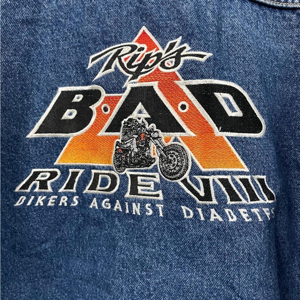 RIP’S BAD RIDE VIII BLUE DENIM JACKET FOR MEN’S & WOMEN’S - Picture 5 of 6